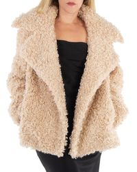 Stella McCartney - Cropped Faux-Fur Coat - Lyst