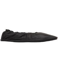 St. Agni - St. Agni Soft Gathered Leather Ballet Flats, Brand Size 38 - Lyst