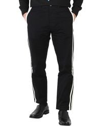 Roberto Cavalli - Straight Leg Striped Cotton Trousers, Brand Size 52 (Waist - Lyst