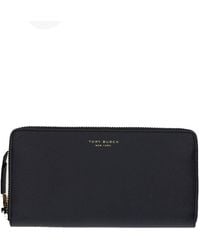 Tory Burch - Romy Zip Leather Continental Wallet - Lyst