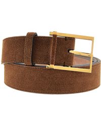 Bally - Suede Dakar Adjustable Belt, Cm - Lyst