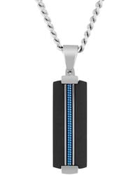 Robert Alton - Stainless Steel Braided And Dog Tag Pendant - Lyst