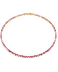 Swarovski - Matrix Tennis Crystal Necklace - Lyst