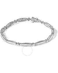 Haus of Brilliance - 14K 1-1/2 Cttw Round Brilliant-Cut & Baguette Cut Diamond Bezel And Tapered Link 7" Tennis Bracelet (H-I Color, I1-I2 Clarity) - Lyst