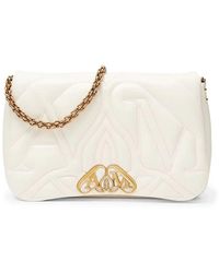 McQueen - Quilted Flap Shoulder Bag - Lyst
