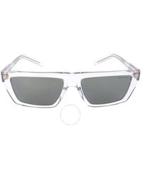 Arnette - Grey Mirror Silver Rectangular Sunglasses - Lyst