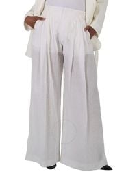Chloé - Ladies Pleated Wide-Leg Pants, Brand Size 40 (Us - Lyst