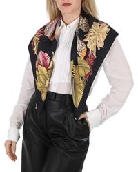 Ferragamo - Salvatore India Print Sqaure Silk Scarf - Lyst