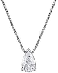 Brilliant Diamond - Sterling 0.50 Carat Lab Grown Diamond Pendant Necklace For - Lyst
