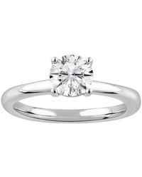 Brilliant Diamond - 1.00 Caratt 14K Round Cut Lab Grown Diamond Solitaire Engagement Ring For - Color/Clarity-F/Vs - Lyst
