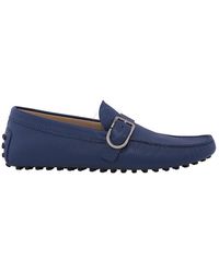 Tod's - Gommini Buckled Leather Loafers - Lyst
