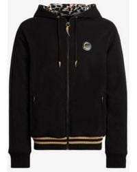 Roberto Cavalli - Cotton Zip-Up Regular Fit Hoodie - Lyst
