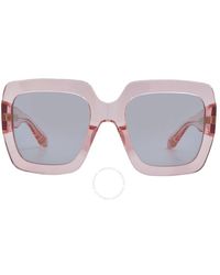 Carolina Herrera - Grey Butterfly Sunglasses Shn636 0856 55 - Lyst