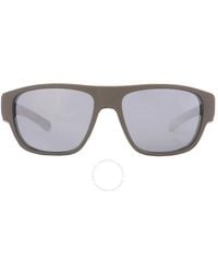 Under Armour - Silver Rectangular Sunglasses Ua Scorcher 0sif/dc 60 - Lyst