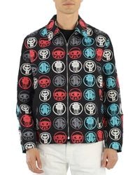 Roberto Cavalli - Embroidered Lucky Coin Shirt Jacket, Brand Size 48 (Us - Lyst