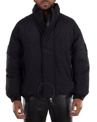 Emporio Armani - Milano Logo Nylon Down Jacket, Brand Size 54 Us - Lyst