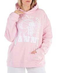 Ganni - Nosegay Isoli Animals Print Oversized Hoodie - Lyst