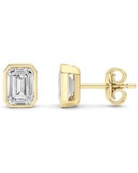 Mure And Co - 2Ctw Emerald Shaped Lab Grown Diamond (F/Vs) Stud Earrings - Lyst