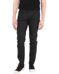 Roberto Cavalli - Coated Denim Five Pocket Slim Fit Jeans, Waist - Lyst