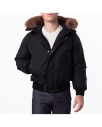 Burberry - Faux Fur Trim Hooded Bomber Jacket - Lyst