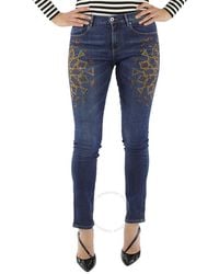 Roberto Cavalli - Riad Embroidered Skinny Jeans - Lyst