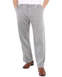 Burberry - Light Pebble Cashmere Blend Jersey Wide-leg Pants - Lyst