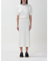 Brunello Cucinelli - Cable Knit Dress, Size Large - Lyst