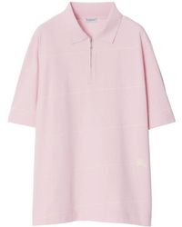 Burberry - Equestrian Knight Striped Polo Shirt - Lyst