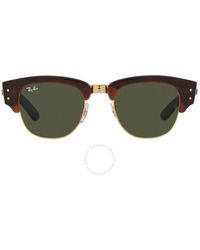 Ray-Ban - Mega Clubmaster Green Square Sunglasses Rb0316s 990/31 50 - Lyst