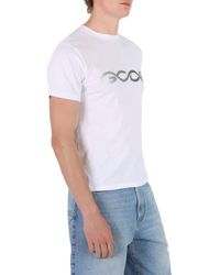 Gcds - Reflective Logo Regular Cotton T-shirt - Lyst