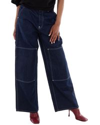 Stella McCartney - Straight-Leg Denim Cargo Jeans - Lyst