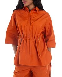 Max Mara - Cotton Tunic Jacket, Brand Size 38 (Us Size 4) - Lyst