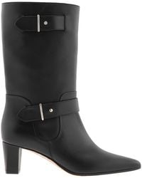 Bally - Denice 55 Leather Mid-Calf Boots, Brand Size 36.5 Us - Lyst