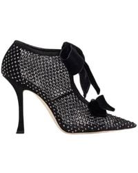Jimmy Choo - Flaca 100 Crystal-Embellished Mesh Pumps, Brand Size 35.5 Us - Lyst