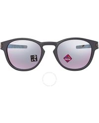 Oakley - Latch Prizm Snow Sapphire Round Sunglasses Oo9265 926557 53 - Lyst