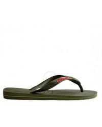 Havaianas - Brazil Logo Flip Flops, Brand Size 35/36 Us - Lyst