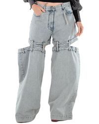 The Attico - Ladies Denim Ashton Long Pants - Lyst