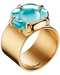 Baccarat - B Flower Vermeil Crystal Ring 2806986 - Lyst