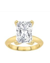 Mure And Co - 2Ctw Radiant Shaped Lab Grown Diamond (F/Vs) Knife Edge Shank Solitaire Engagement Ring - Lyst