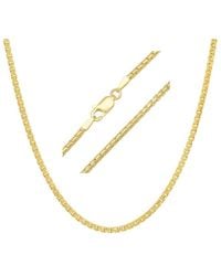Kylie Harper - Italian 14K Over Round Box Chain - Lyst