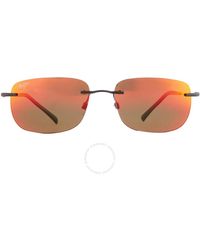 Maui Jim - Ohai Hawaii Lava Rectangular Sunglasses Rm334-2m 59.5 - Lyst