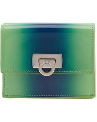 Ferragamo - Ferragamo Gancini Clasp Wanda Compact Wallet - Lyst