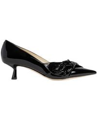 Jimmy Choo - Elinor 45 Patent Pointed-Toe Pumps - Lyst