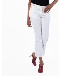 Versace - Cropped Flared Jeans - Lyst