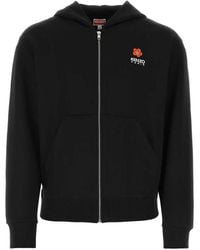 KENZO - Paris Boke Flower Embroidered Classic Hoodie - Lyst