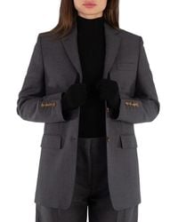 Burberry - Ladies Loulou Single Breasted Tailored Blazer, Brand Size 10 (Us - Lyst