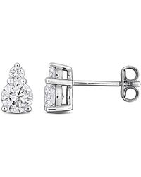 Created Forever - 1 Ct Lab Grown Diamond Tw Fashion Post Earrings - Lyst