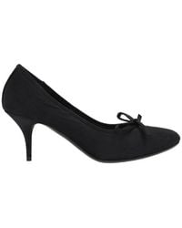 Balenciaga - Leopold Worn-Effect Satin Pumps, Brand Size 38 (Us - Lyst