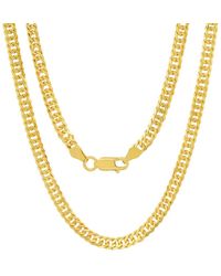 Kylie Harper - Italian 14K Over Miami Cuban Double Curb Chain - Lyst