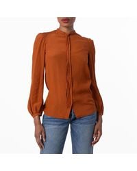 Bally - Long Sleeve Viscose Blouse, Brand Size 38 Us - Lyst